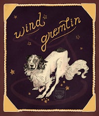 an illustration of a dog with the words wind gretin